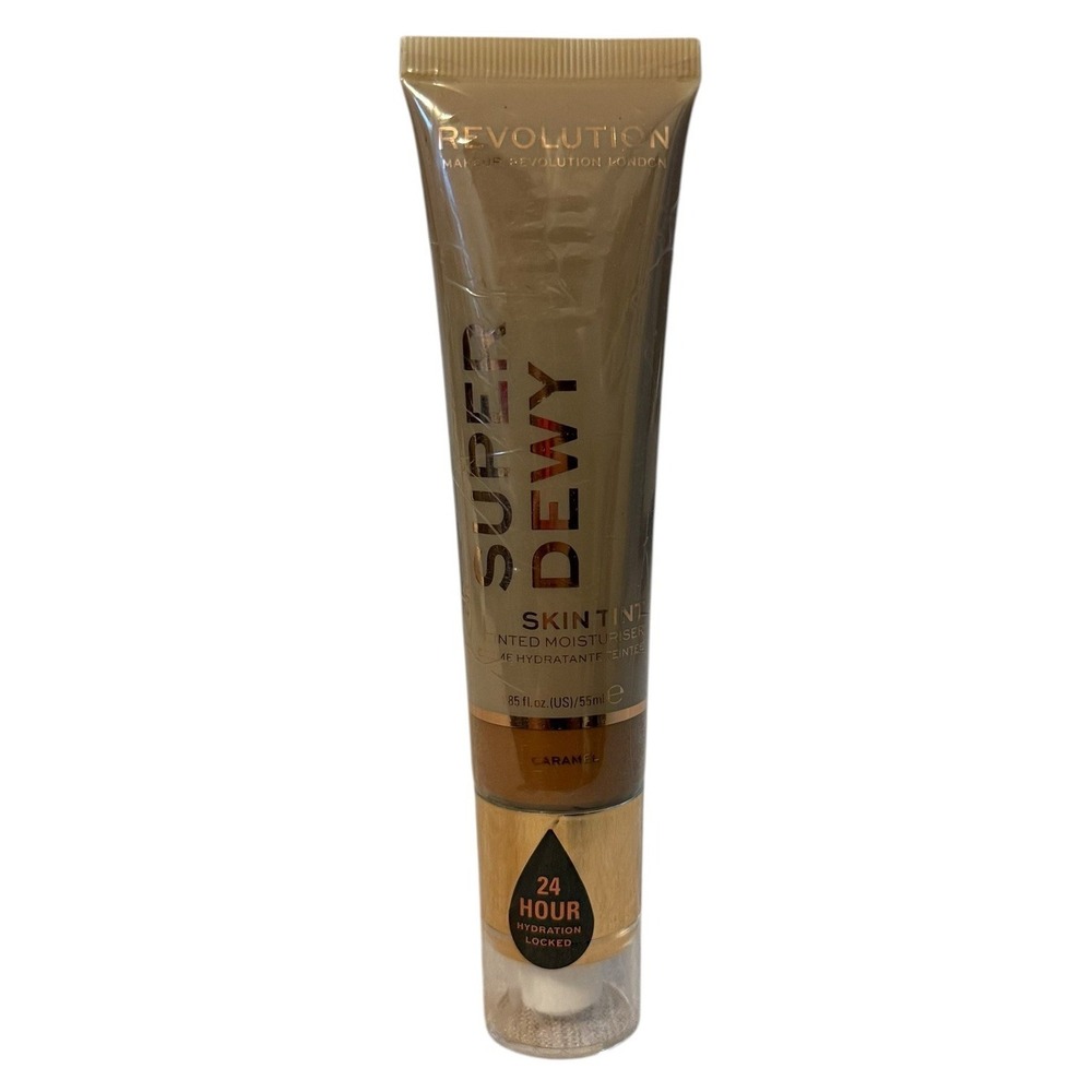 Makeup Revolution SuperDewy Tinted Moisturizer Caramel 55ml, 1.85 Fl oz. New - Picture 7 of 8